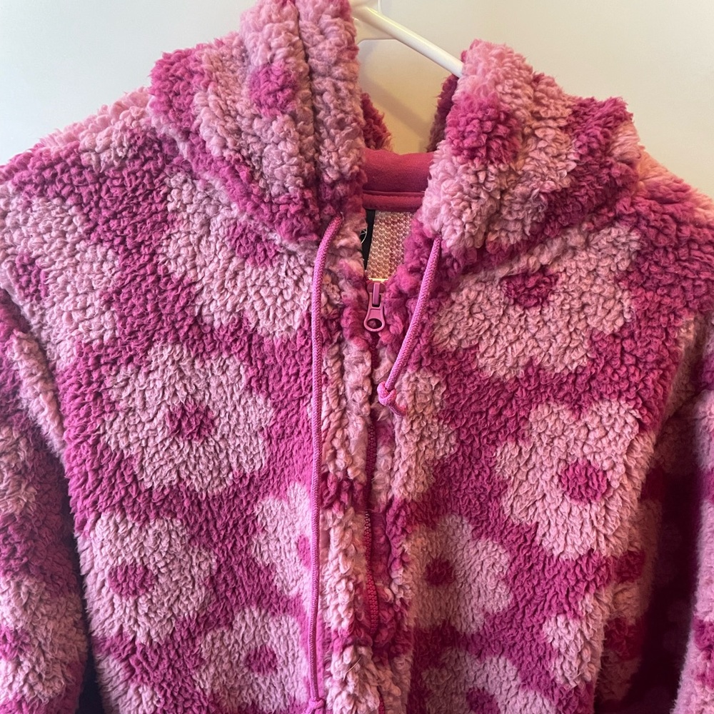 Pacsun full zip and length fuzzy jacket